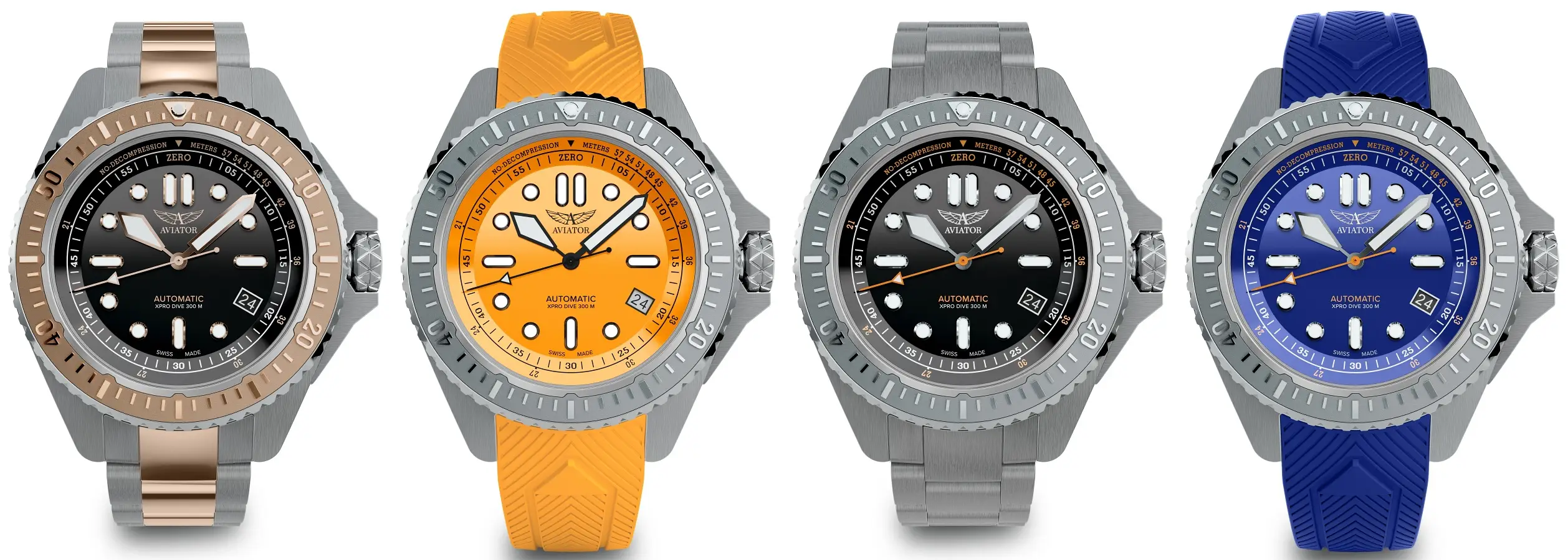 Aviator Swiss Made XPro Dive. Nowa, zaskakująca kolekcja zegarków nurkowych!